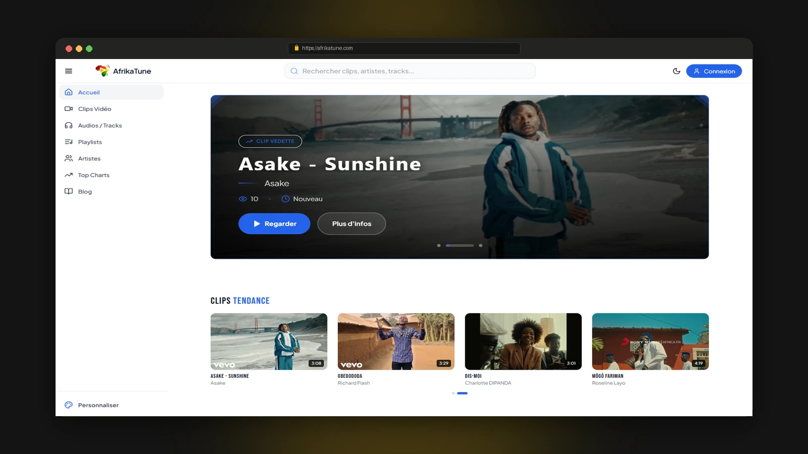 AfrikaTune - Streaming Musical Africain