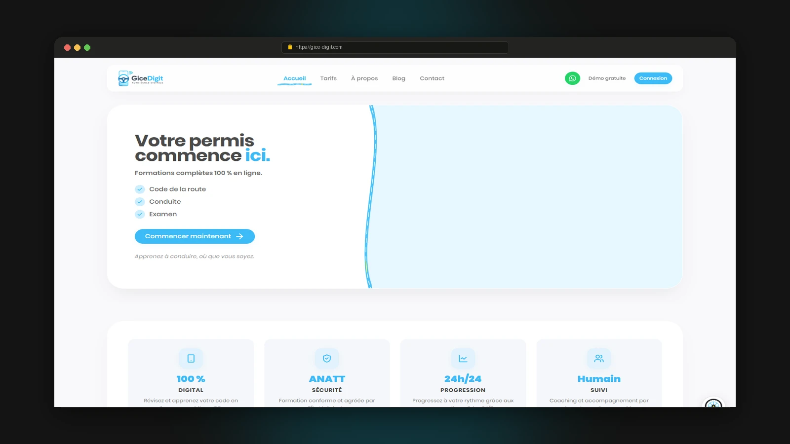 Gice Digit - Auto-École 100% en Ligne