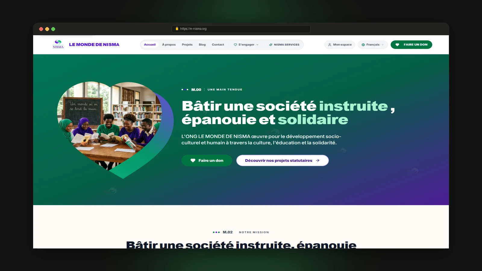 Le Monde de NISMA - Plateforme ONG & Bibliothèque Numérique